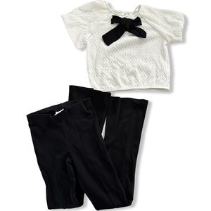 Girl Zara top and bottom